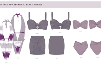 do your swimwear collection and tech packs