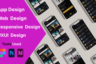 mobile app ui ux design, website ui design, dashboard, ui ux design in figma