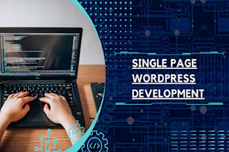 create a reliable single page wordpress website design