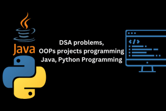 solve oops and dsa problems in java, python, cpp languages