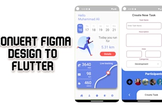 be your flutter developer to convert figma to flutter ui app