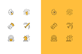 design modern, ultra crisp, simple and custom vector icons