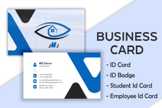 design badge business card invoice or letterhead within 2 hours