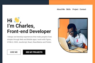 create portfolio website for individuals