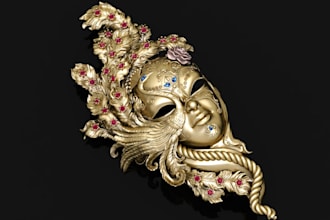 do 3d modeling jewelry, render, character animation