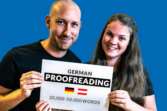 proofread and correct any kind of your german text