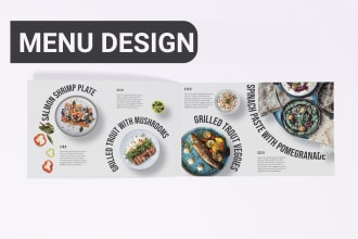 do futuristic or classic menu card, food menu, digital menu, and menu design