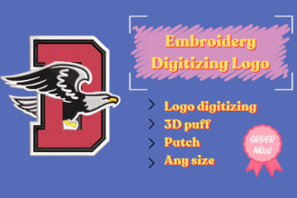 do embroidery digitizing logo design patch files into dst