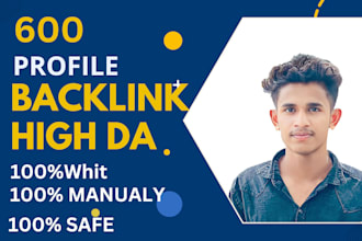 do 600  profile backlink high da SEO authority link building