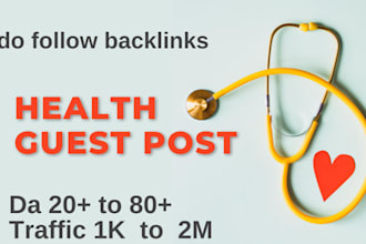 do expert medical guest blogs with high da