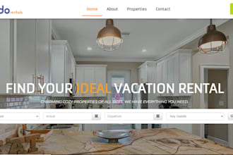 do short term and vacation rental, booking, airbnb, property management website