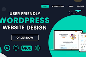 create wordpress website design business website development wordpress elementor