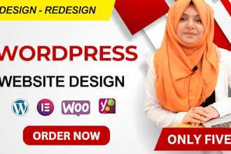 design, redesign, clone, revamp wordpress website, business website homepage