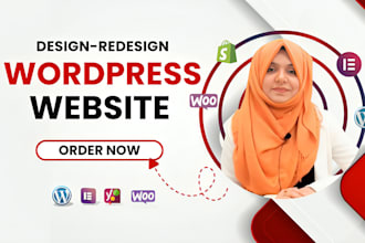 do wordpress website design, redesign business website, homepage development