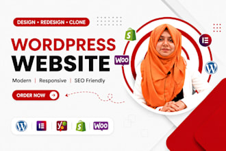 design, redesign clone wordpress website, develop homepage website