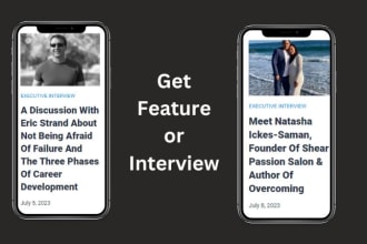 publish feature or interview article on a famous blog