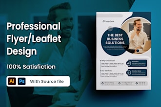 design corporate flyers or leaflets for you