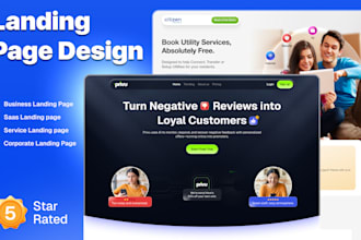 design modern responsive landing page for your business in figma and framer