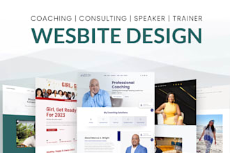 design coaching website for coach, consultants and speakers