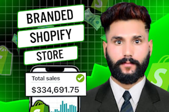 build you an automated dropshipping shopify store design or shopify website