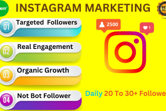 do instagram marketing and promotion for fast organic growth