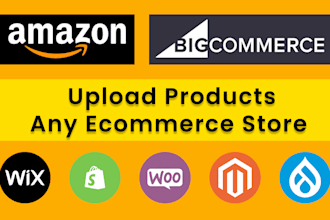 manually upload products to woocommerce or shopify or any ecommerce store