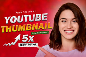 design clickbait thumbnail for youtube and facebook