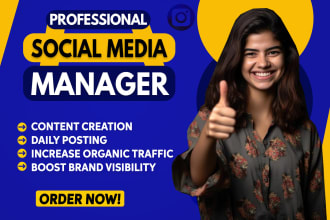 be your social media manager and content creator