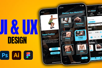 make user friendly and creative UI UX design for you