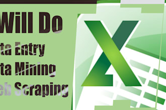 do data entry and its proofreading on microsoft excel