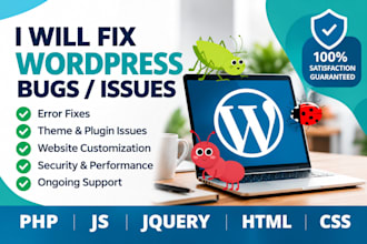 fix bugs in wordpress website