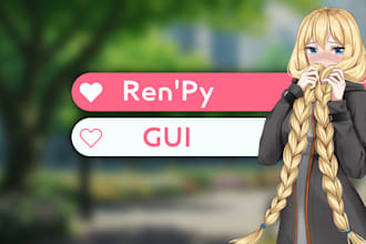 create a gui for your visual novel in renpy
