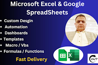 create,googlesheets, organize excel spreadsheet and macros