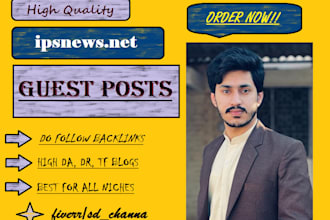 do guest post on ipsnews, apnews, imei