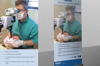 create or edit you a design for banner, roll up display