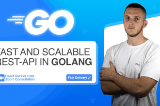 develop golang web application, rest api, microservices grpc go