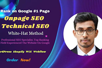do onpage, technical SEO for shopify, wordpress, local websites