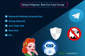 setup bots for your telegram group to look professional