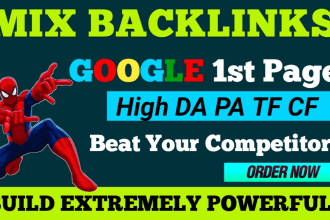 support your rank with a high authority mix of SEO backlinks