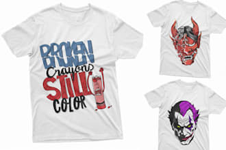 make modern t shirt or hoodie or any kind of wear design