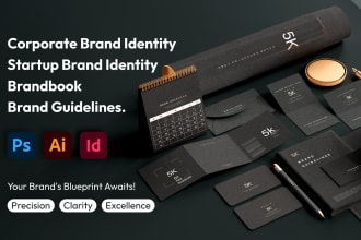 craft a memorable brand book or corporate brand identity or brand guidelines