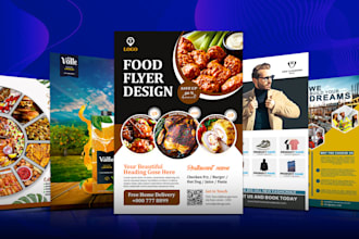 business flyers, event flyers and promotional design