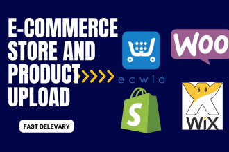 do upload products to ecwid, shopify, wix, and cms store