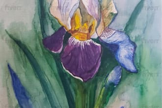 paint original watercolor clipart  painting