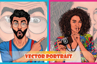 create stunning vector cartoon portrait avatars from your photos