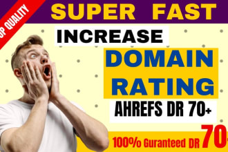 increase domain rating ahrefs dr 70