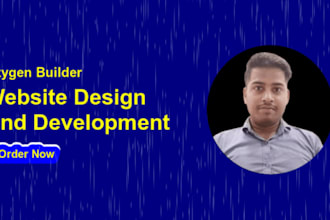 create website or do website redesign using oxygen builder