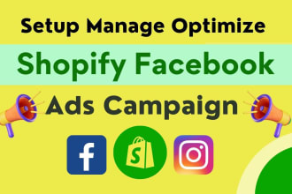 setup shopify facebook ads, fb ads campaign, set up ig, meta ads manage