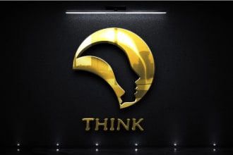 design a amazing 3d gold effect for your logo or text