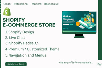 make clothing and fashion stores and build an online shopify store or shop